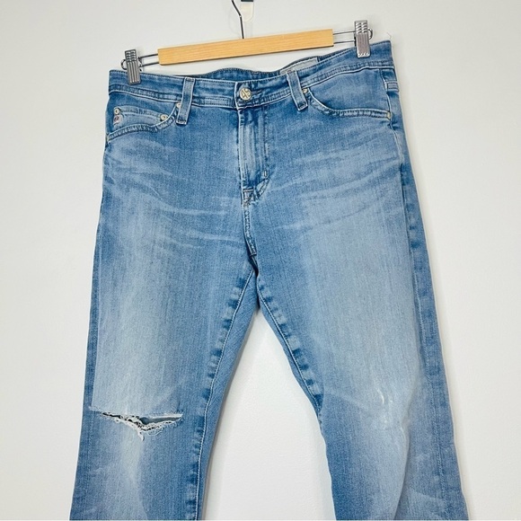 AG Everett Light Wash Slim Straight Blue Jeans 30W - Picture 3 of 10